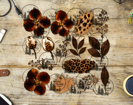 UVDTF Leopard Orchids Element Sheet