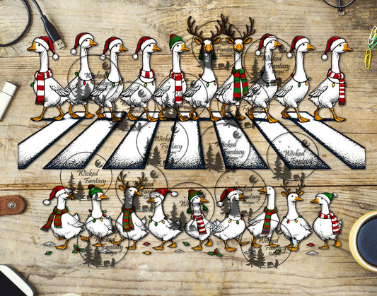 UVDTF Christmas Geese 16oz 40oz Tumbler Wrap Element
