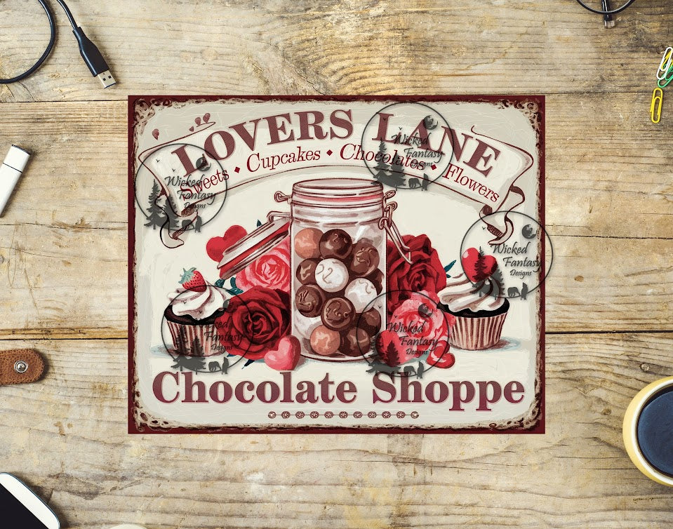 UVDTF Lovers Lane Chocolate shoppe