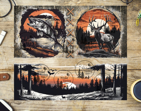 UVDTF Fishing and Hunting 20oz 30oz 10"x10"