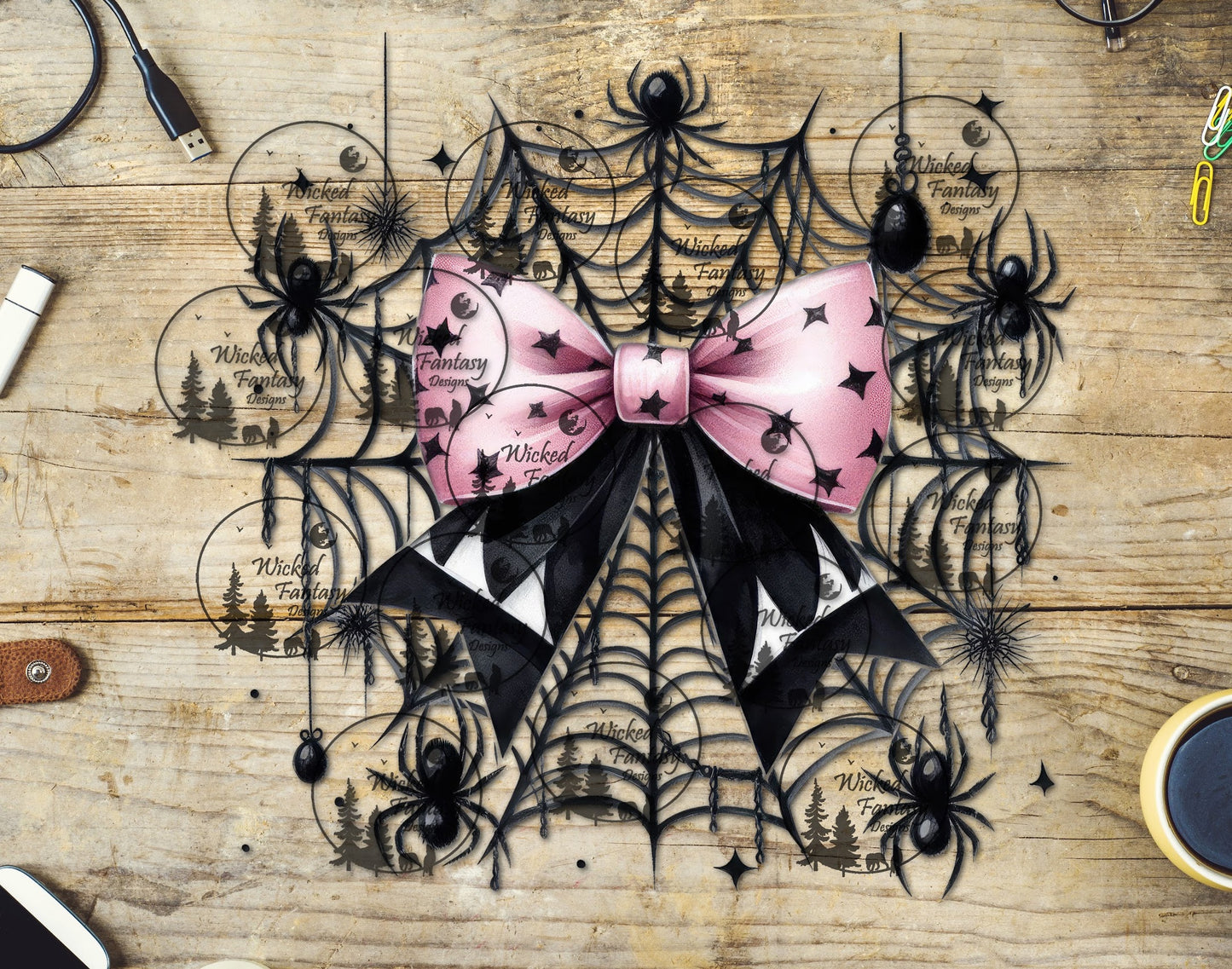 UVDTF Spiderweb Bow