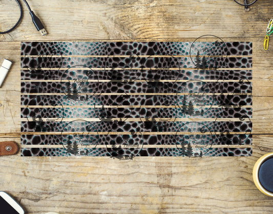 UVDTF Snake Skin 6x12" Striping element