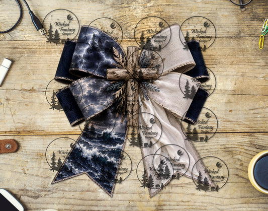 UVDTF Stormy Waters Bow Wooden Cross