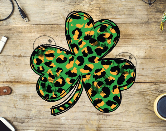 UVDTF Shamrock ( Leopard Print)