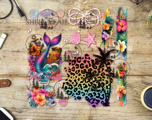 UVDTF Salty Beach 12"x12"