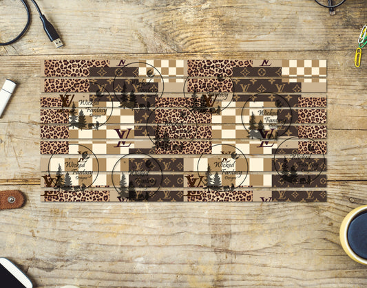 UVDTF Bougie Neutrals 6x12" Striping element