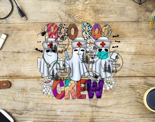 UVDTF Boo Crew Nurse Ghosts