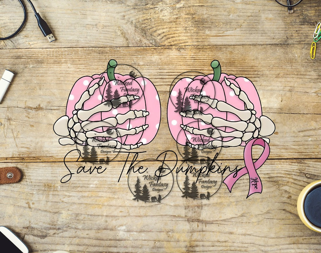 UVDTF Save the Pumpkins Breast Cancer Awareness