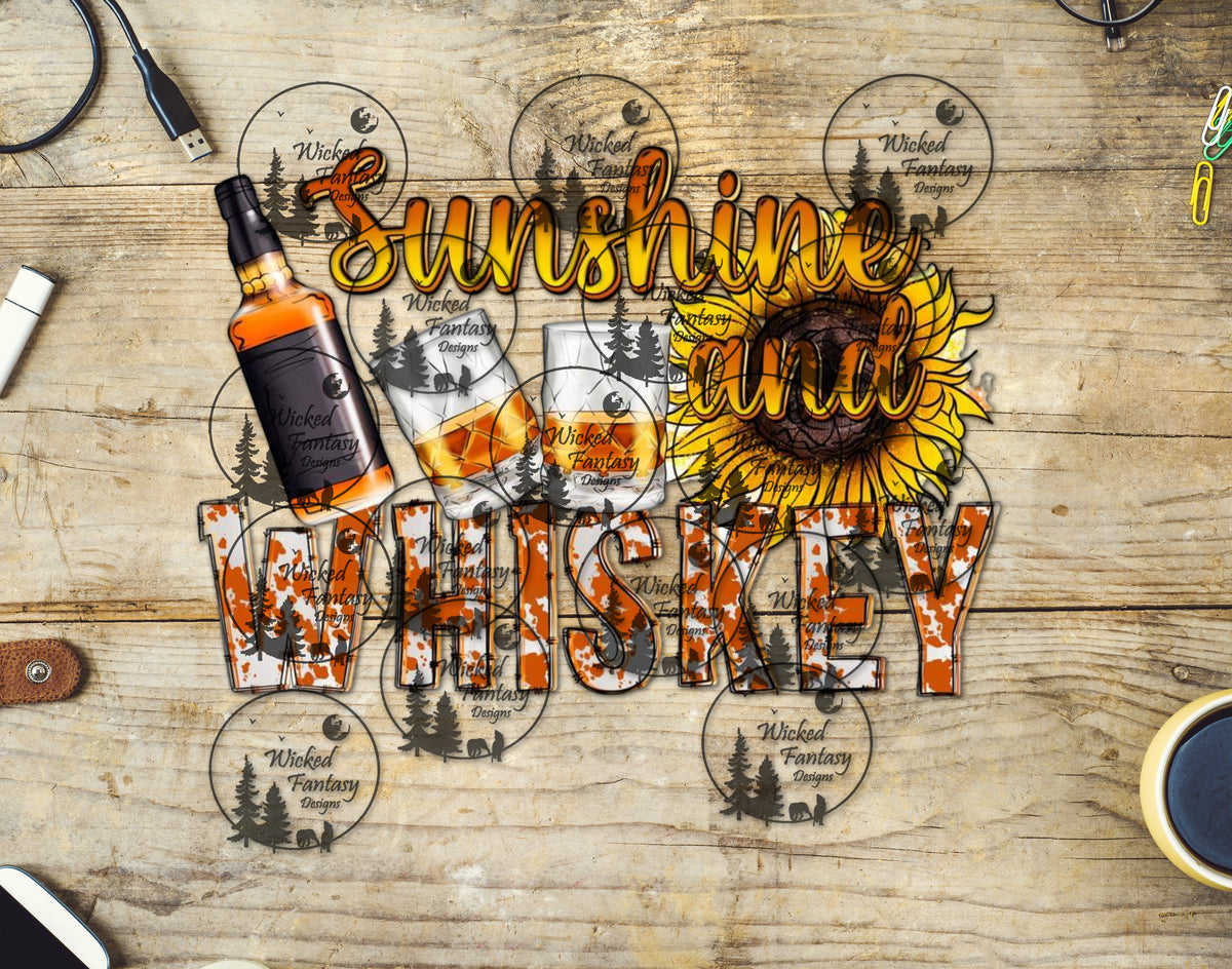 UVDTF Sunshine And Whiskey Sunflower Drinks