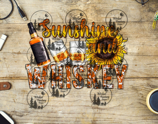 UVDTF Sunshine And Whiskey Sunflower Drinks