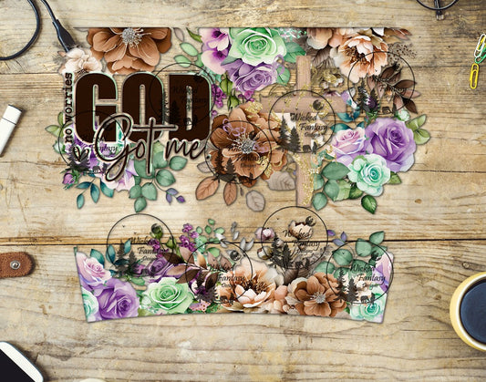 UVDTF No Worries God Got Me 16oz 40oz Tumbler Wrap