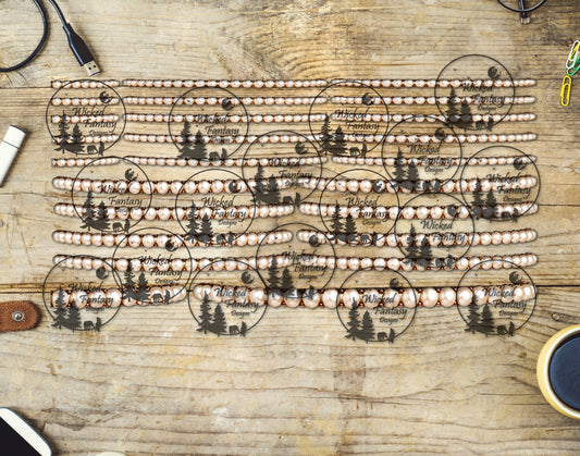 UVDTF Pearl and Copper Bangles 6x12" Striping