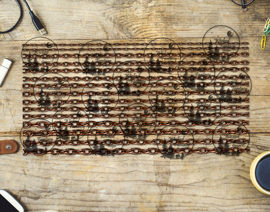 UVDTF Copper Chains 6x12" Striping