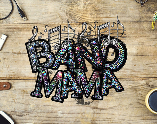 UVDTF Faux Rhinestones Band Mama