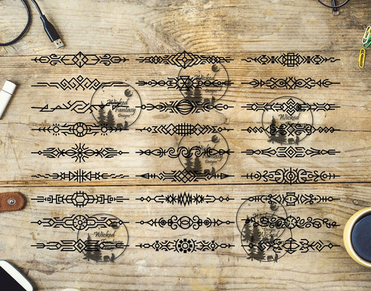 UVDTF Tribal Lines 10x8"