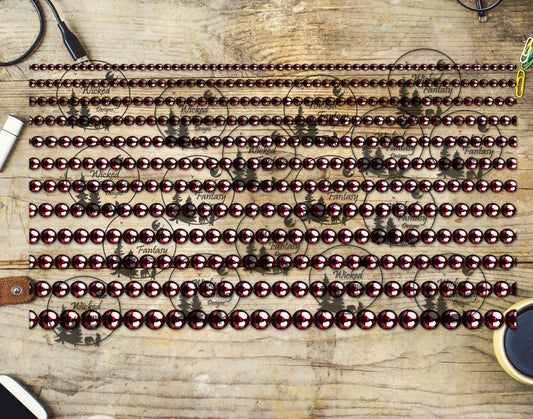 UVDTF Garnet Beads 6x12" Striping