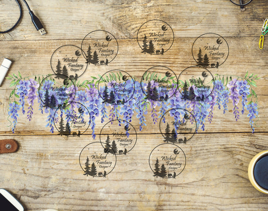 UVDTF Wisteria Border Element 11"