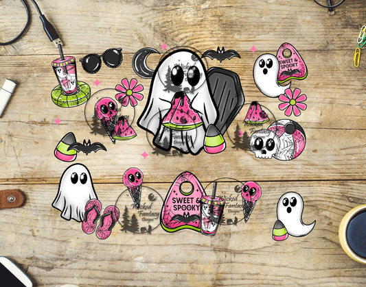 UVDTF Sweet and Spooky 20oz 30oz 10"x10" Element