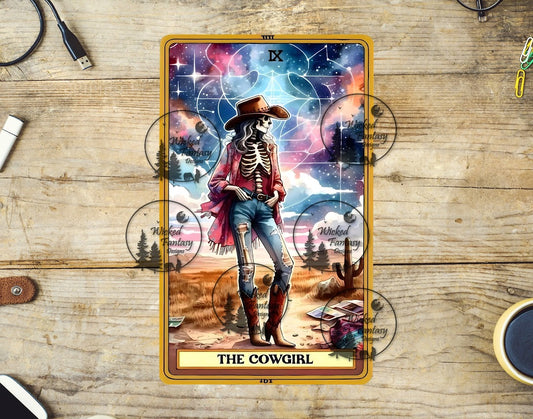 UVDTF The Cowgirl Tarot Card