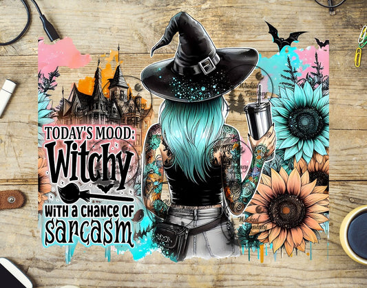 UVDTF Witchy with a Chance of Sarcasm 20oz 30oz 10"x10" Element