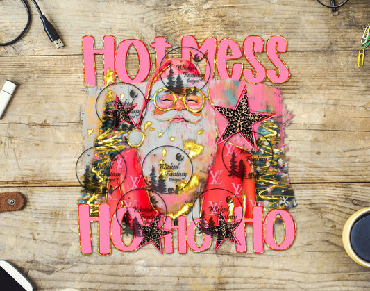 UVDTF Hot Mess Santa Ho Ho Ho