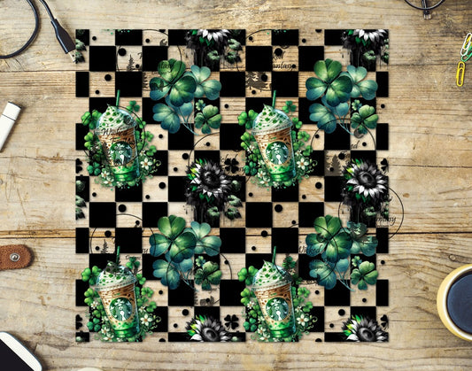 UVDTF Shamrock Coffee 20oz 30oz 10"x10" Element