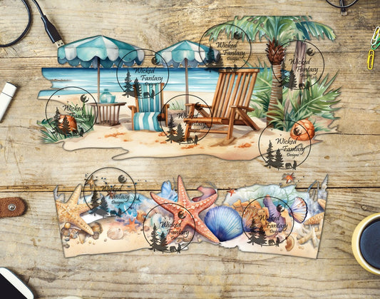 UVDTF Beach Day 16oz 40oz Tumbler Wrap