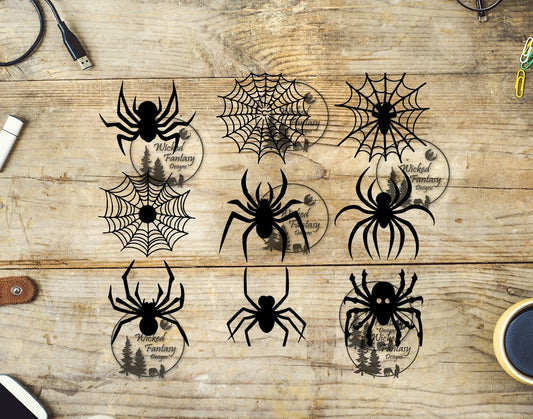 UVDTF Spiders and Webs 10x8"