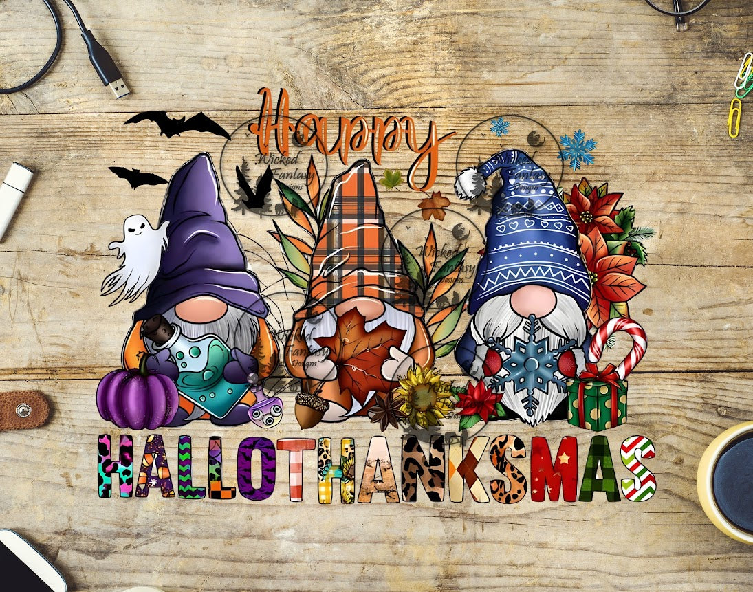 UVDTF Happy HalloThankMas Gnomes