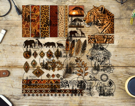 UVDTF Safari Glow Multimedia Element Sheet