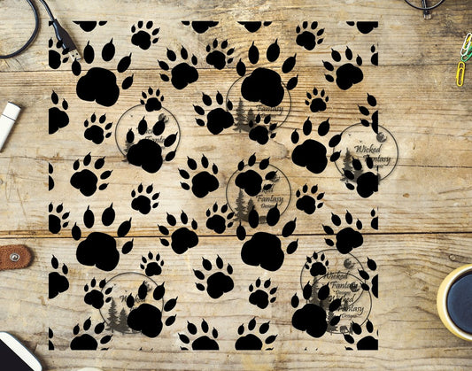 UVDTF Bear Footprints 20oz 30oz 10x10"