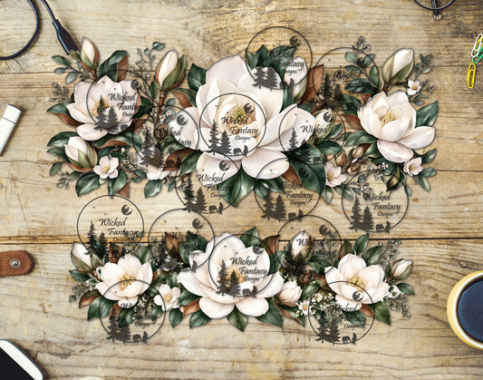 UVDTF Magnolias 40oz 16oz