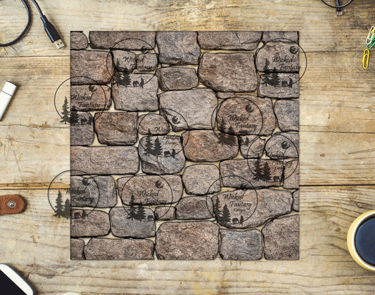 UVDTF Fieldstone Wall 20oz 30oz 10"x10" Element