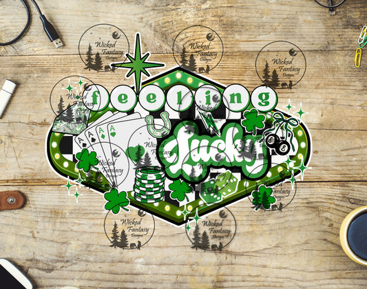 UVDTF Feelin Lucky Marquee Sign