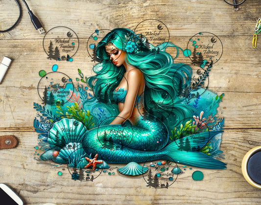 UVDTF Teal Mermaid