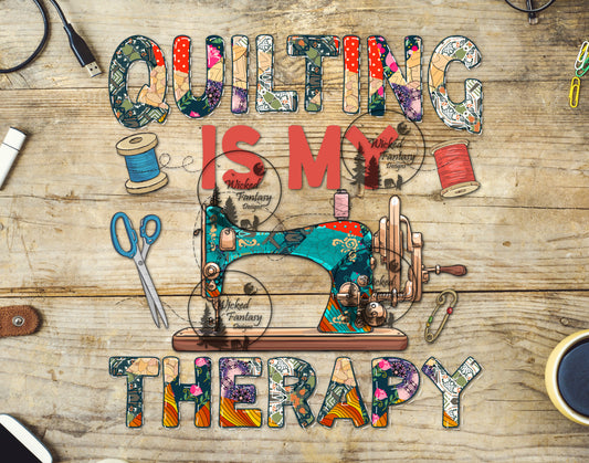 UVDTF Quilting is My Therapy