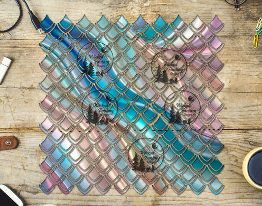 UVDTF Opal Waves Dragon Scales 10"x10" Element