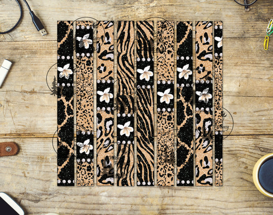 UVDTF Animal Print Striping 12x12"