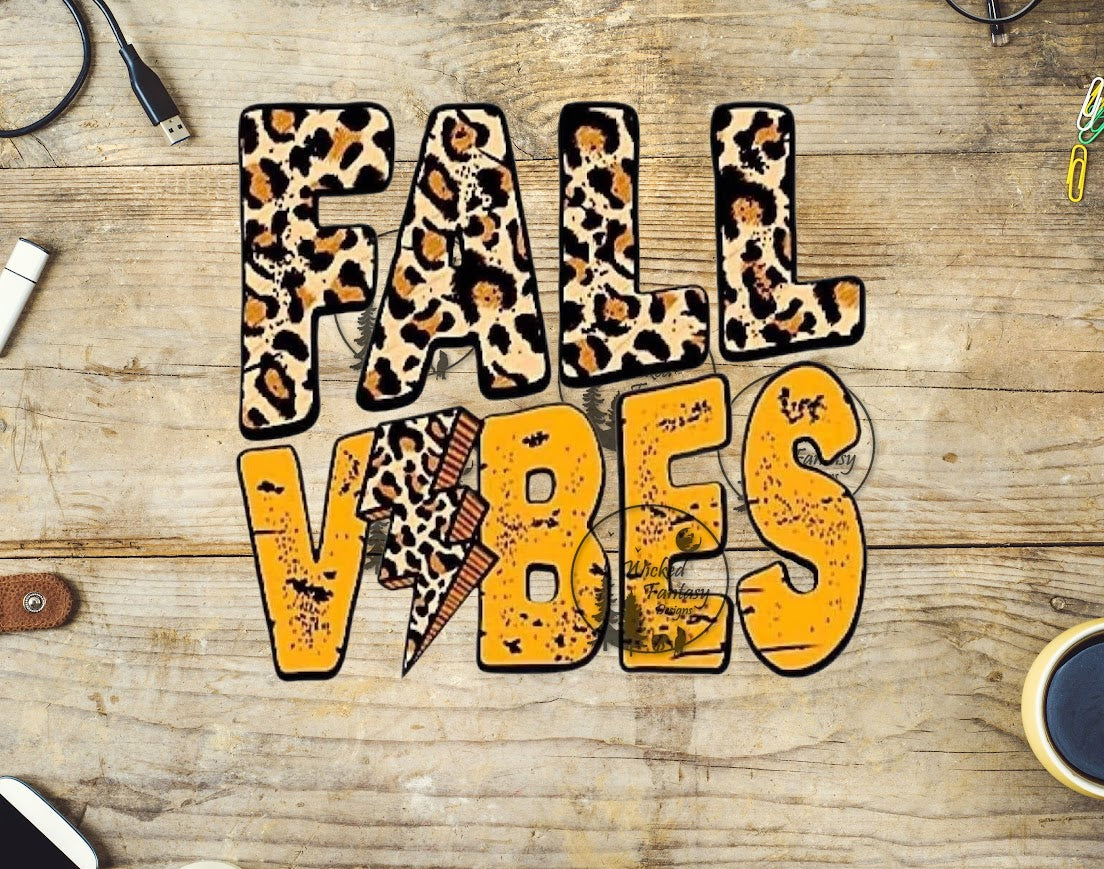 UVDTF Fall Vibes Retro Leopard Print