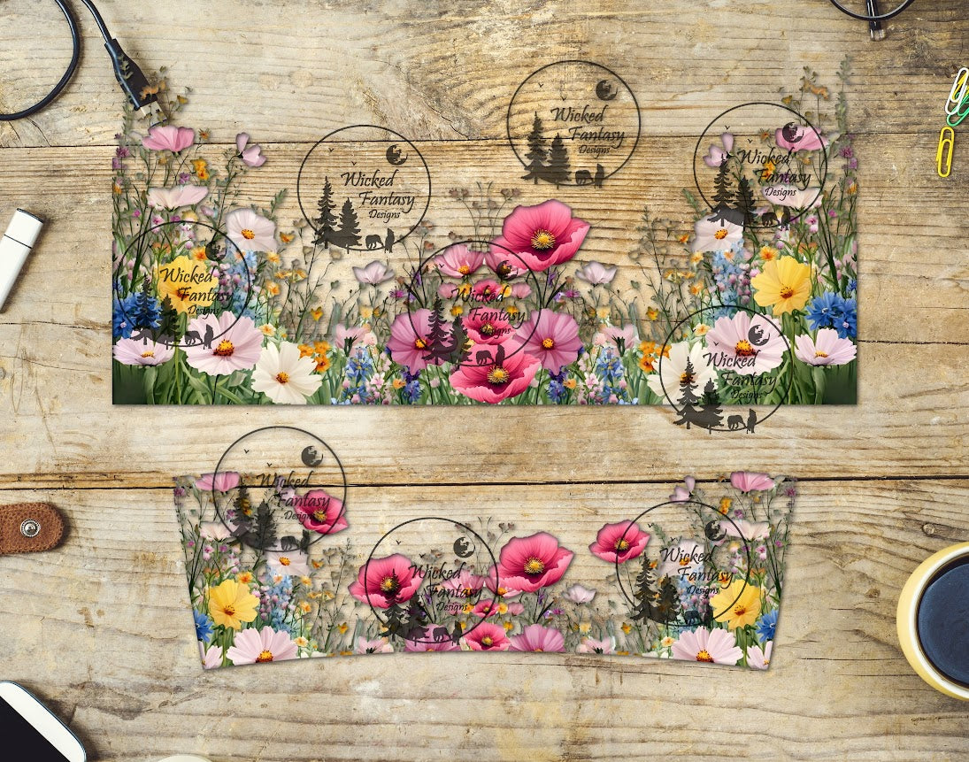 UVDTF Spring Wildflowers 16oz 40oz Tumbler Wrap