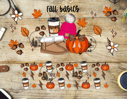 UVDTF Fall Basics Element 16oz 40oz Tumbler Wrap