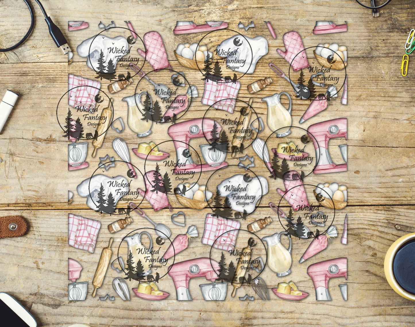UVDTF Baking Essentials 20oz 30oz 10"x10" Element