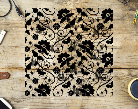 UVDTF Midnight Fantasy Lace 20oz 30oz 10"x10" Element