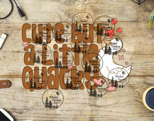 UVDTF Cute but a Little Quacky
