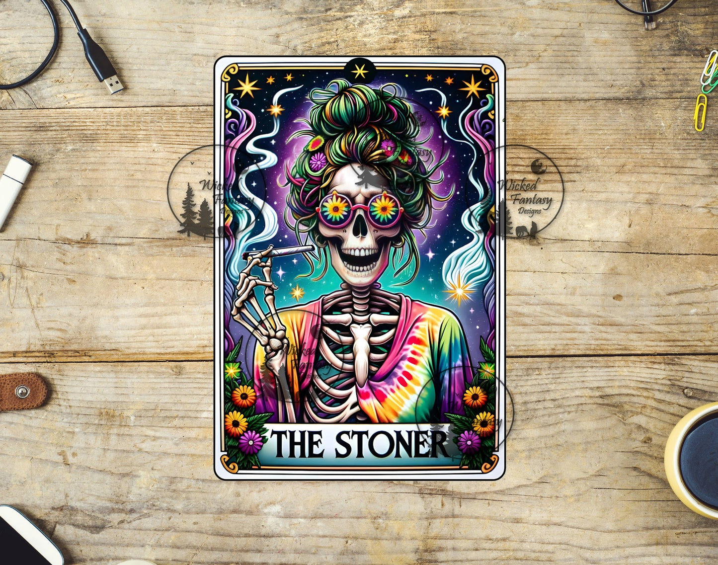 UVDTF The Stoner Tarot Card 420