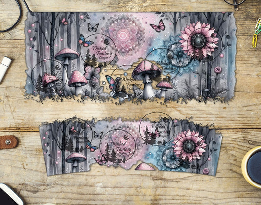 UVDTF Magical Mushrooms 16oz 40oz Tumbler Wrap