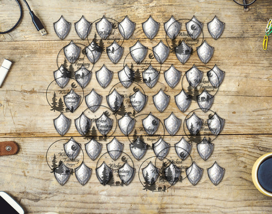 UVDTF Silvery Dragon Scales Element Sheet