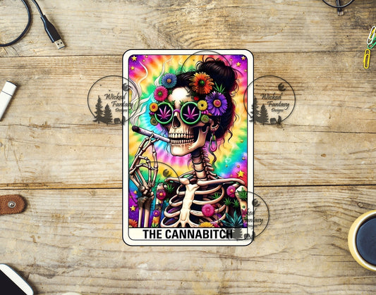 UVDTF The Cannabitch Tarot Card 420