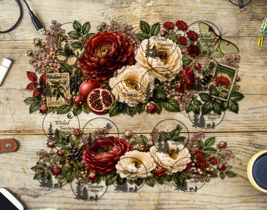 UVDTF Petals & Postmarks 16oz 40oz Tumbler Wrap