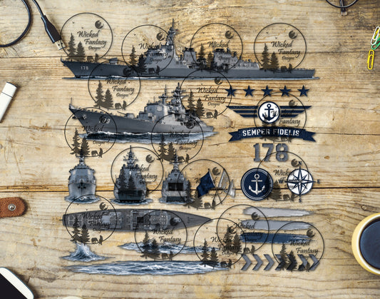 UVDTF Military Warship Element Sheet